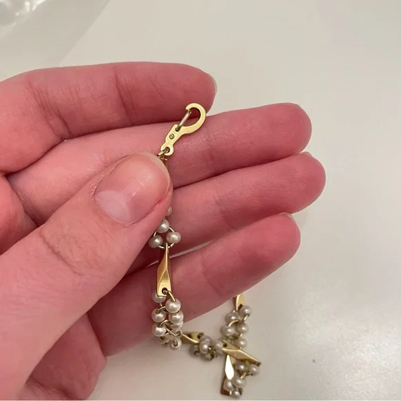 Vintage Faux Pearl Mermaid Core Summer Beach Preppy Classic Vacation Bracelet - Picture 4 of 7